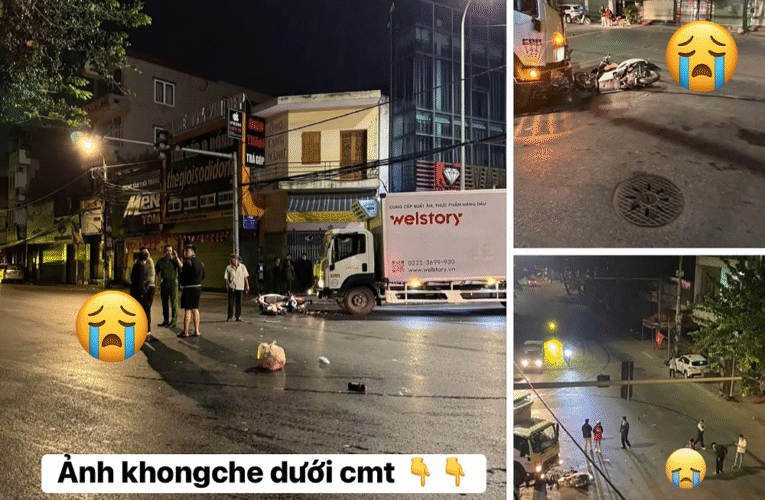 ẢNH KHONG CHE: Toàn cảnh hiện trường vụ TN tại dốc chợ đêm, Từ Sơn
