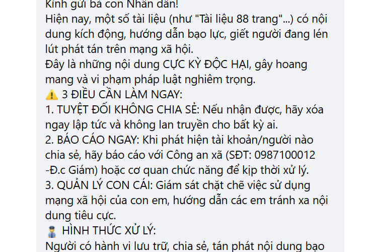 Công an cảnh báo khẩn cấp về “Tài liệu 88 trang” có liên quan anh Nguyễn Xuân Đạt