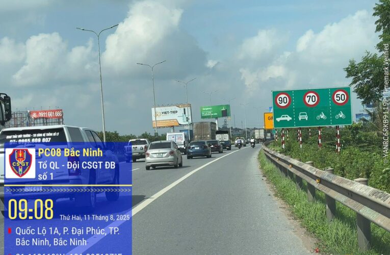 Sắp hết cảnh xe khách, xe tải, xe container vào làn xe con ở QL1 đoạn Bắc Ninh rồi