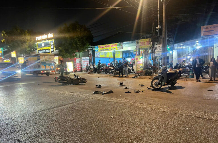 ẢNH KHONG CHE: Hiện trường tngt tại gần cây xăng Đại Thượng, Tiên Du