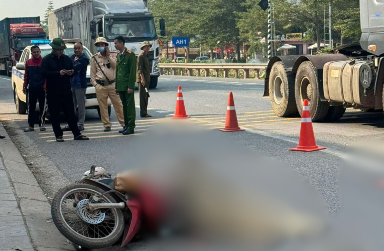 ẢNH KHONG CHE: Hiện trường tngt tại ngã 4 Vôi, Lạng Giang, Bắc Ninh