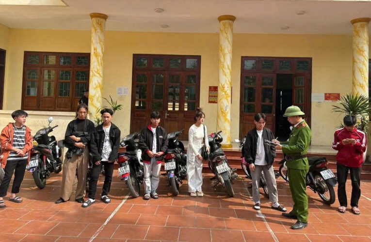 Công an Bắc Ninh xử lý nhóm thanh niên t.ụ tập trên cầu Kinh Dương Vương