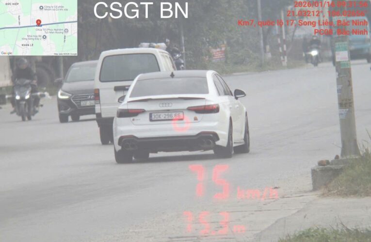 Bắc Ninh: Danh sách 699 trường hợp dính phạt nguội từ ngày 10/01 đến ngày 16/01