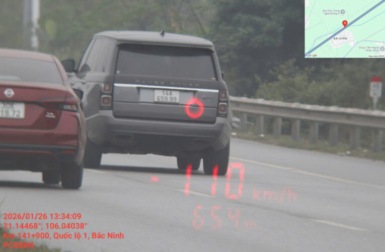Bắc Ninh: Danh sách phạt nguội ô tô và xe máy từ ngày 25/01/2026 đến ngày 01/02/2026