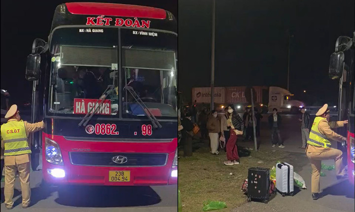 Xe khách 41 chỗ ‘nhồi’ 72 người, tài xế và chủ xe bị phạt gần 200 triệu đồng
