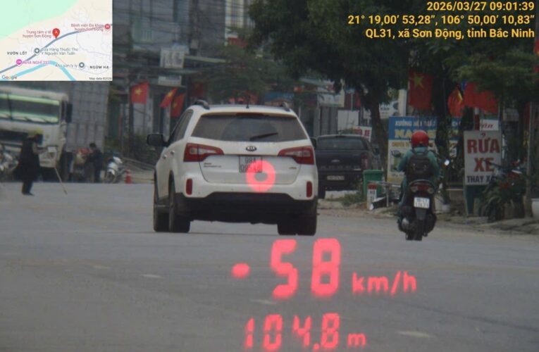 Bắc Ninh: Phát hiện 791 trường hợp vi phạm tốc độ trong một tuần